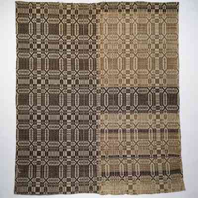 Geometric coverlet; overshot