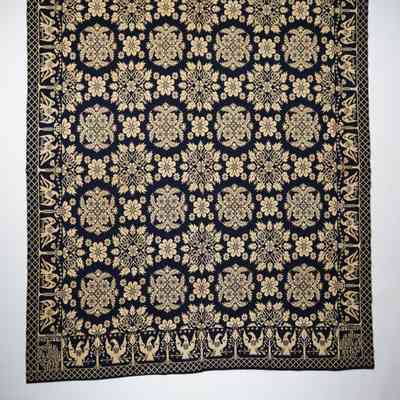 New York coverlet; doublecloth; Bartlett French 1835