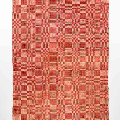 Geometric coverlet, overshot