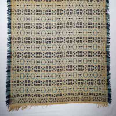 Pennsylvania coverlet; damask; John Schwartz 1846