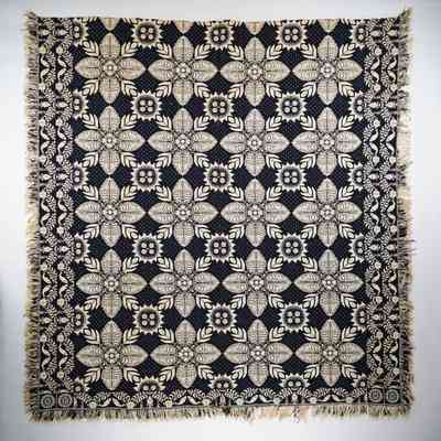 Ohio coverlet, doubleweave