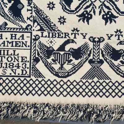 (1) A. HA-/GAMEN./MILL/STONE./NJ. 1843./P.S.V.D. 
(2) LIBERTY