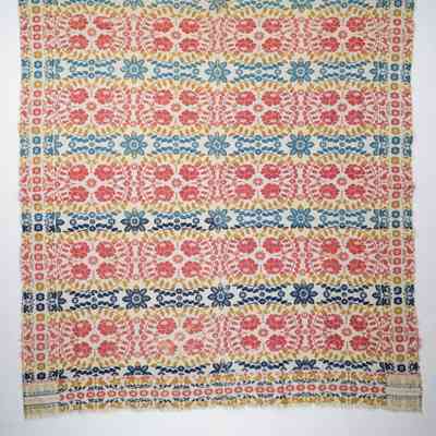 Pennsylvania coverlet; Mathias Mann