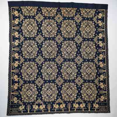 New York coverlet; doublecloth; G. Deterich 1832