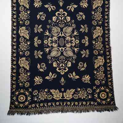 New Jersey coverlet; doublecloth; 1837