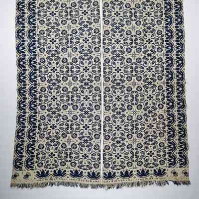 Ohio Coverlet; doublecloth; William Gilmour