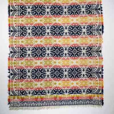 Ohio coverlet; tied half doublecloth; Ernst Gwytsh 1846