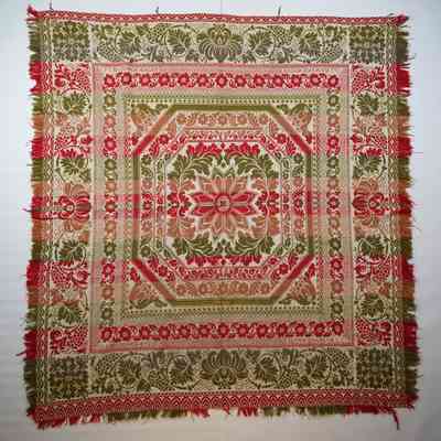 Pennsylvania coverlet; half doublelcoth; Rudy & Bowman