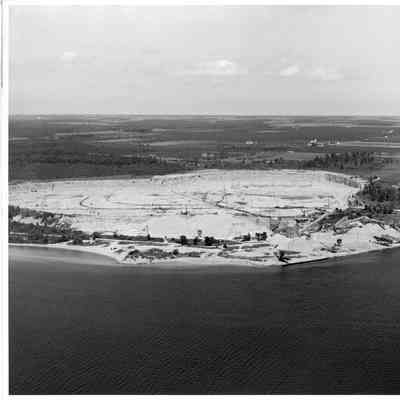 Leathem Smith stone quarry aerial view