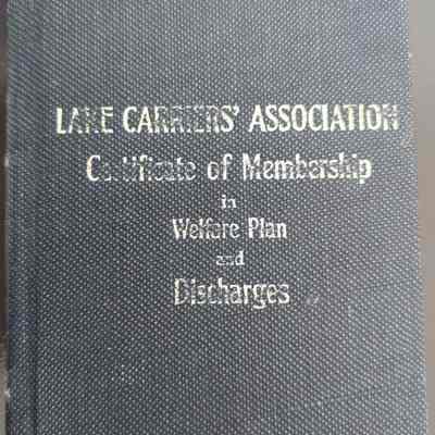 Lake Carriers Association certificate of membership