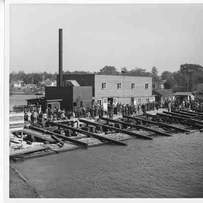 View of empty skids after launching of PC-1177