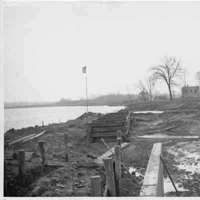 Baudhuin Yacht Harbor Basin Bulkhead Construction 1944