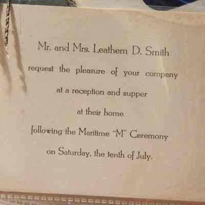 Maritime M Ceremony Invitation