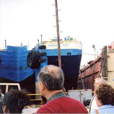 Hannah 5101 in drydock at Bay Shipbuilding 2007