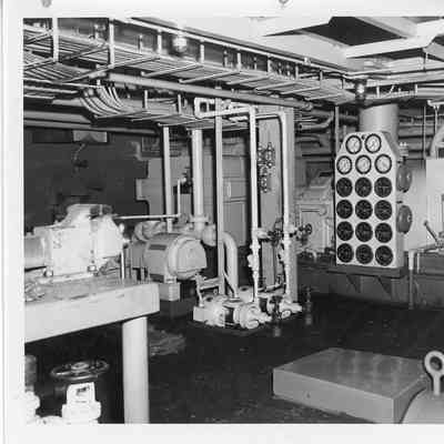 Spartan engine room October 15, 1952