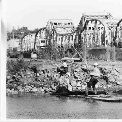 view of old bridge on Michigan street