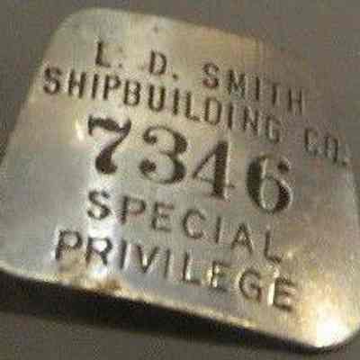 Leathem D. Smith Shipbuilding Badge
