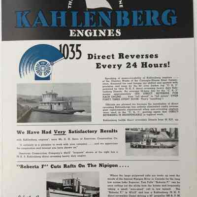 Kahlenberg Direct Reverse Engines Bulletin No. 75