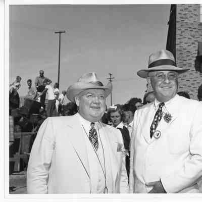 Unidentified man and L.D. Smith