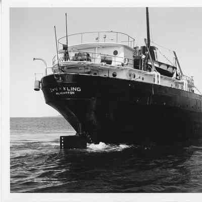 View of John A. Kling from aft looking towards bow 1966