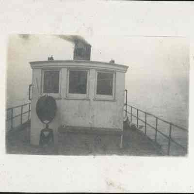 Fish tug Search pilot house 1923