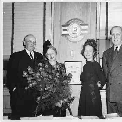L.D. Smith, Mr. and Mrs. Edward Fric, and Alva Smith