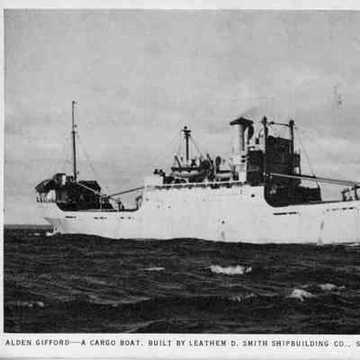 Cargo boat Alden Gifford built by L.D. Smith Shipbuilding