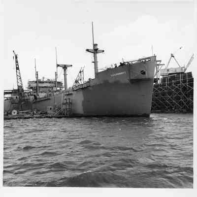 painting of USS Poinsett