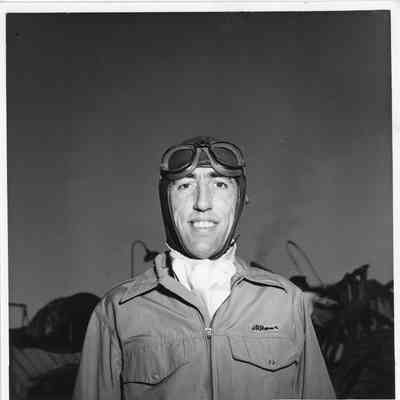 J.R. Rowe in pilot's uniform