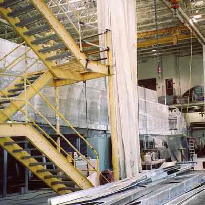 Yacht being constructed at Palmer Johnson 2006