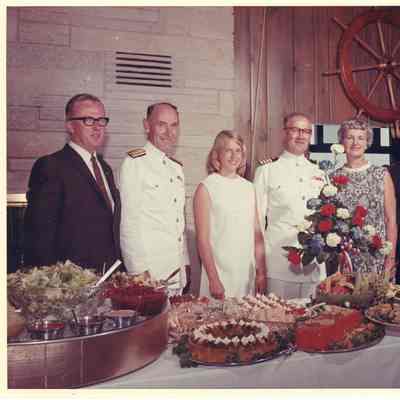 Ellsworth Peterson and group at PG 93 Welch christening dinner