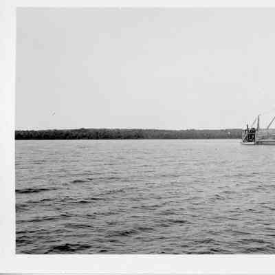 Barge Transport with a load of lumber