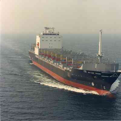Container ship Sea Land Kodiak underway 1987