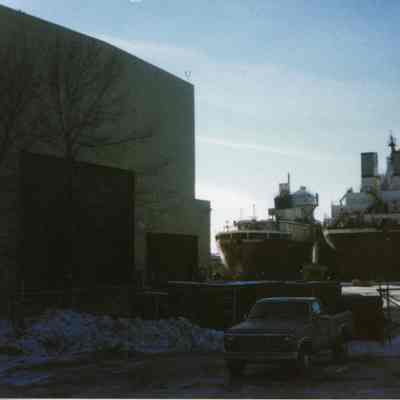 Gaston J. Clloway, Adam E. Cornelius, and Fred R. White at Bay Shipbuilding 1999