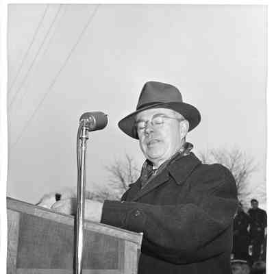 The Honorable F. Ryan Duffy speaking at ceremony
