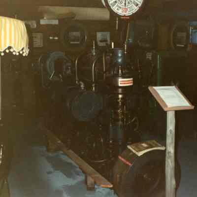 Kahlenberg engine at Door County Maritime Museum Florida Street location 1991