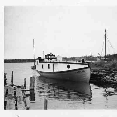 Fishing tug Caroline docked at Peterson Boat Works