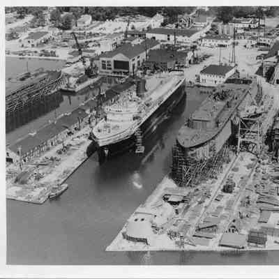 Badger and Spartan dockside at christy Corp