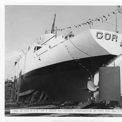 FOR 4 James M. Gilliss in Dry Dock with Propeller Showing
