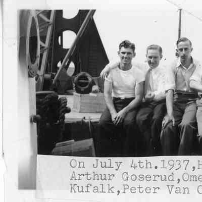 Five men at Racine 7/4/1937