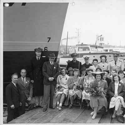 Launching personnel with Fred Peterson