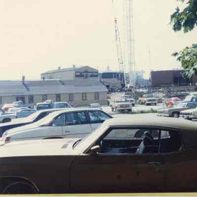 Burns Harbor under construction next to Indiana Harbor at Bay Shipbuilding 1979