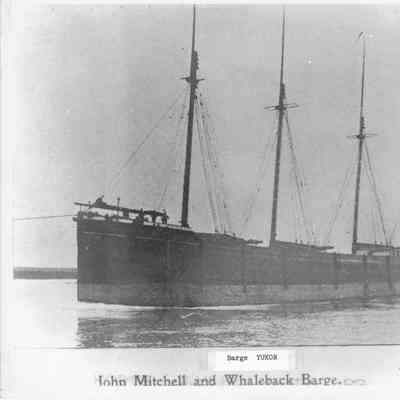 Schooner barge Yukon being towed