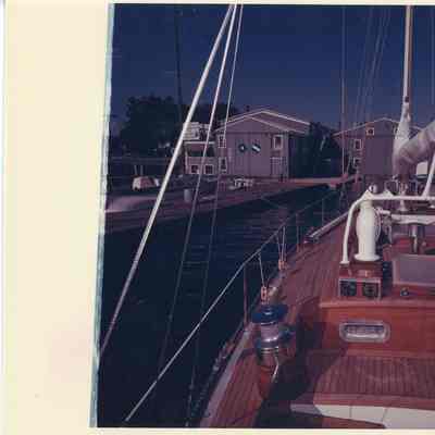 view of deck from Falcon with view of Palmer Johnson