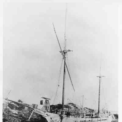 Schooner William Aldrich docked in Sheboygan