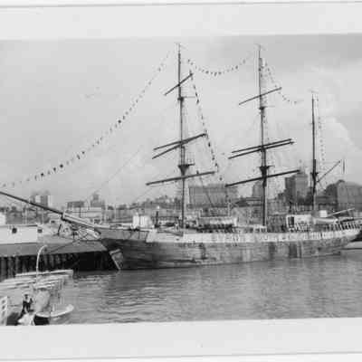 Byrd's South Pole Ship dockside