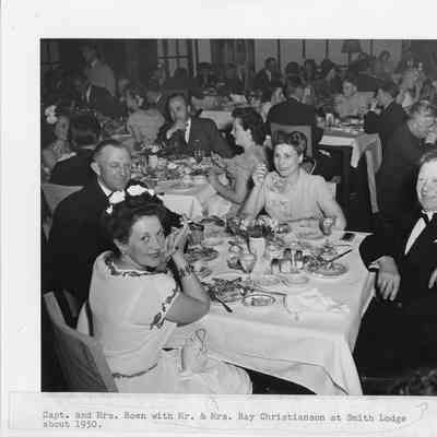 Mr. and Mrs. C. Ray Christianson with Captain and Mrs. Roen