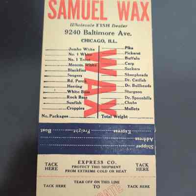 Samuel Wax Wholesale Fish Dealer