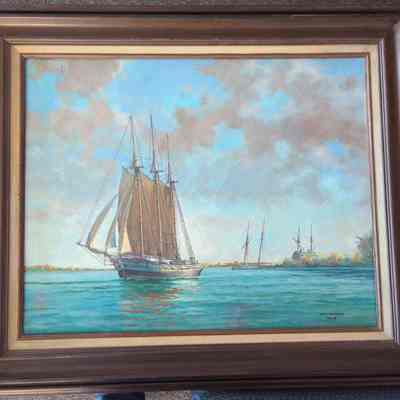 Leaving Little Sturgeon II oil painting