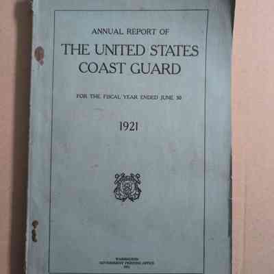 Annual report of the United States Coast Guard 1921